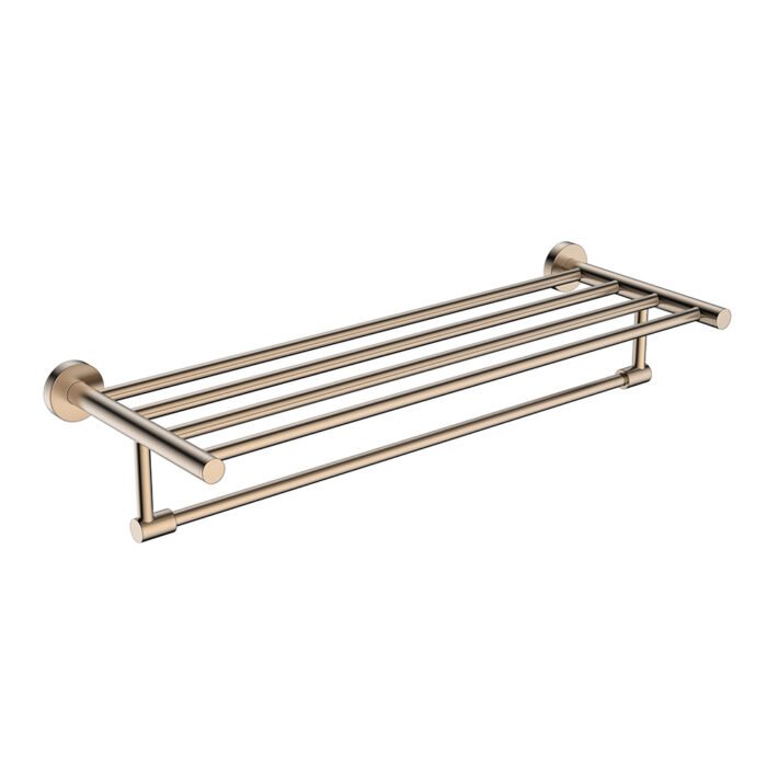 Hotel style bathroom towel rack with shelf | A015 03 - Image 3