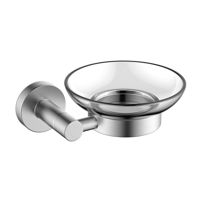 Wall mounted bathroom shower hanging soap holder | A015 08 16 2 - Brushed steel