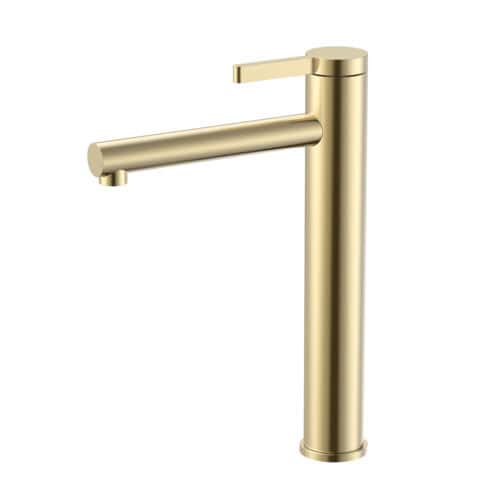 Stainless steel single lever tall basin mixer tap | B1020 02 7 Stainless steel single lever tall basin mixer tap