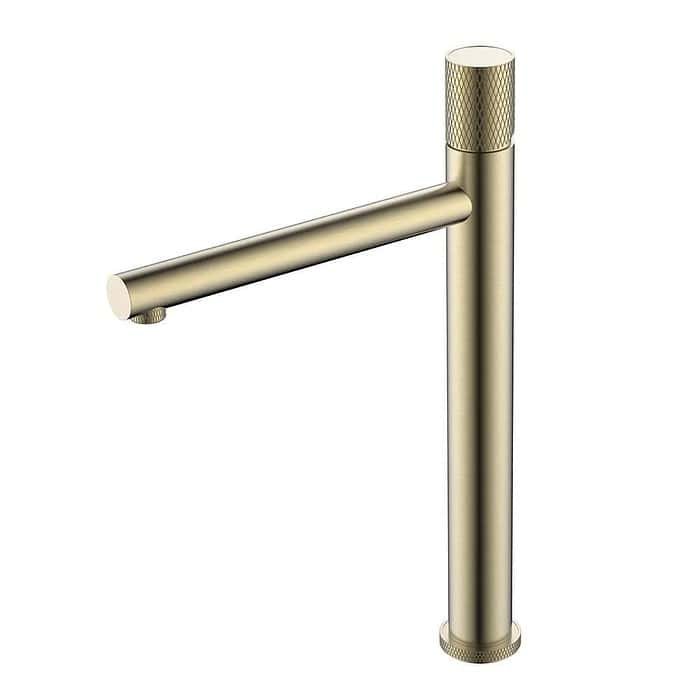 Tall sink steel faucet with knurling handle | B703B 02 - Image 5