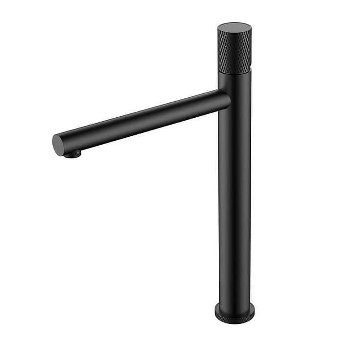 Tall sink steel faucet with knurling handle | B703B 02 - Image 4