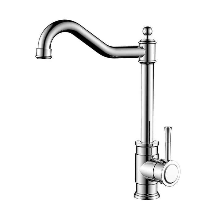 Stainless steel bamboo single handle kitchen faucet | K048 03 - Image 6