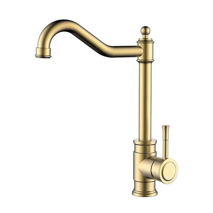 Stainless steel bamboo single handle kitchen faucet | K048 03 - Image 5