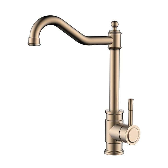 Stainless steel bamboo single handle kitchen faucet | K048 03 - Image 3