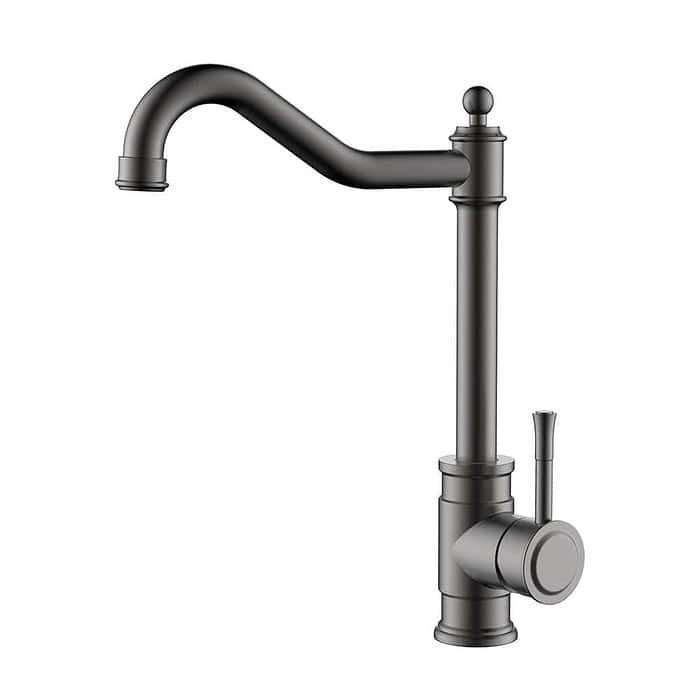 Stainless steel bamboo single handle kitchen faucet | K048 03 - Image 2