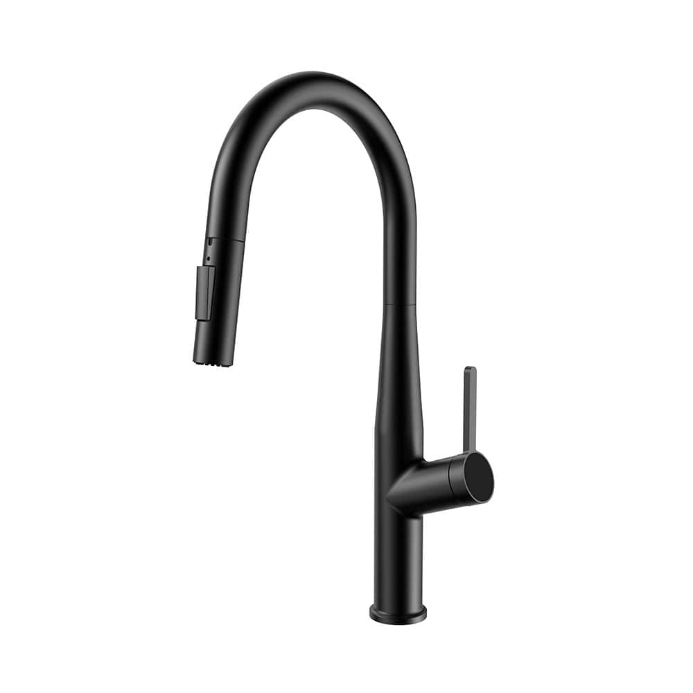 Gooseneck stainless steel kitchen sink mixer | K543F 01 6 Gooseneck stainless steel kitchen sink mixer