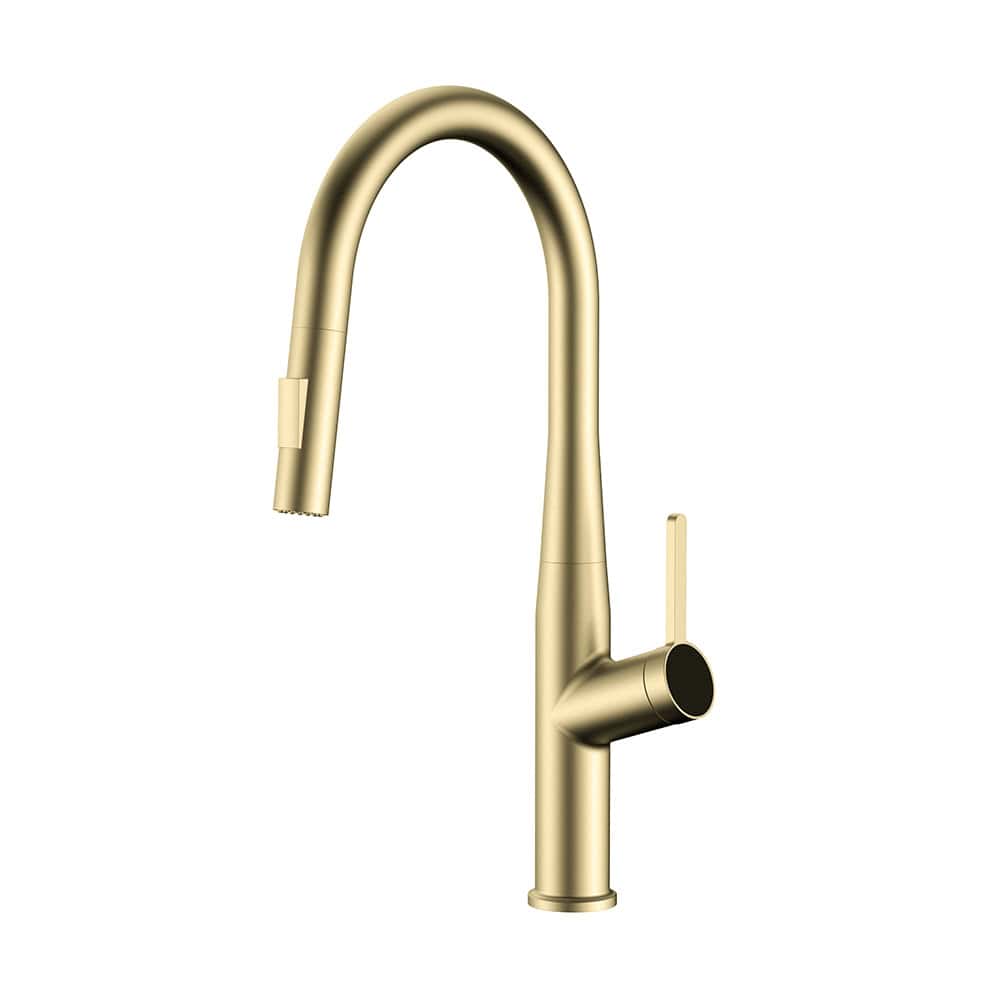 Gooseneck stainless steel kitchen sink mixer | K543F 01 5 Gooseneck stainless steel kitchen sink mixer