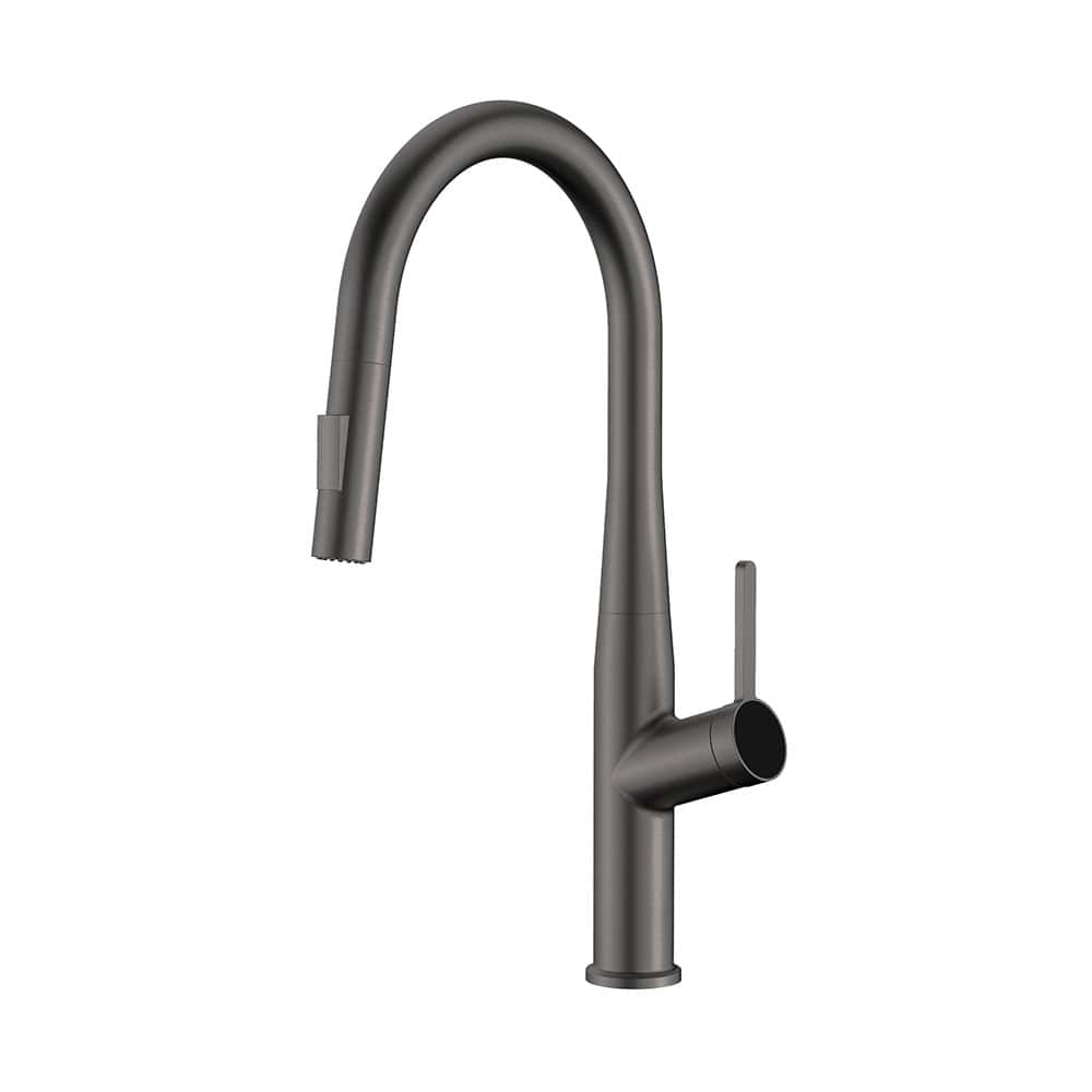 Gooseneck stainless steel kitchen sink mixer