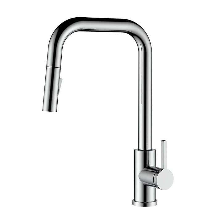 U shape stainless steel pull down kitchen faucet | K671 01 - Image 6
