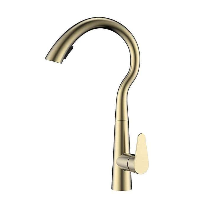 Gooseneck stainless steel kitchen sink mixer | K713 01 - Image 5