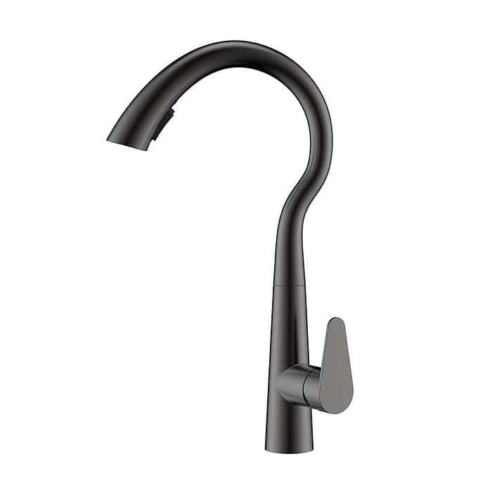 Gooseneck stainless steel kitchen sink mixer | K713 01 - Image 2