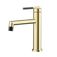 Round Stainless Steel Basin Tap with Knurled Handle | B742 01 - Image 2