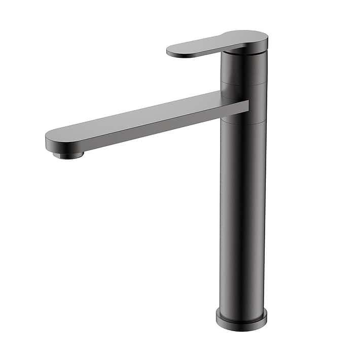 Tall Stainless Steel Washbasin Tap with Round Body and Square Spout | B981 02 - Image 2