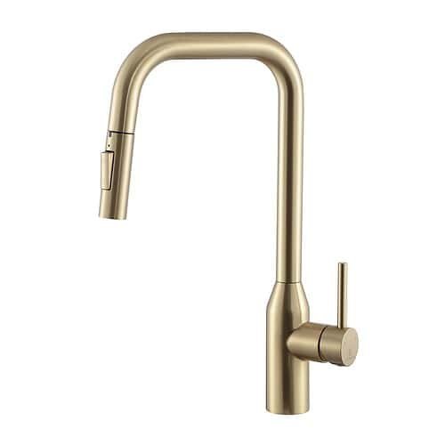 90 degree stainless steel pull out kitchen faucet | K672 01