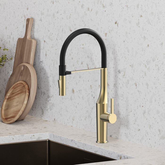 Kitchen Mixer Tap With Magnetic Docking Spray Head And Silicone Tube | K733A 01