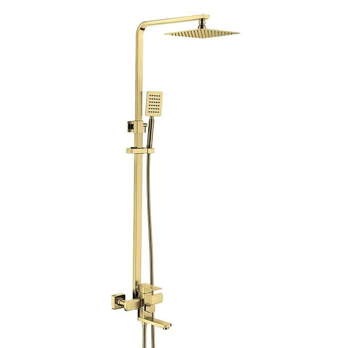 Stainless Steel 3-Way Shower Column | Wall-Mounted Square Design | SO921 13 - Image 4