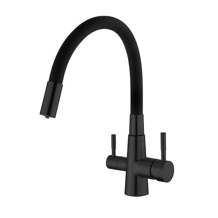 Stainless steel kitchen faucet with filter and sprayer | K702 06 - Image 2