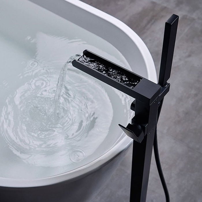 Stainless steel waterfall freestanding tub faucet | SF282A 12 - Image 2
