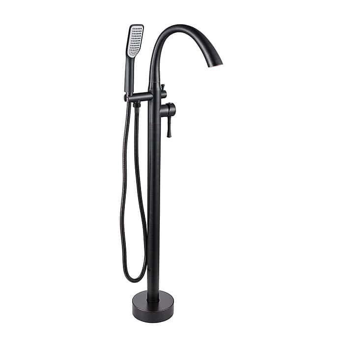 Stainless steel free standing bath spout with mixer | SF285 12 - Image 5