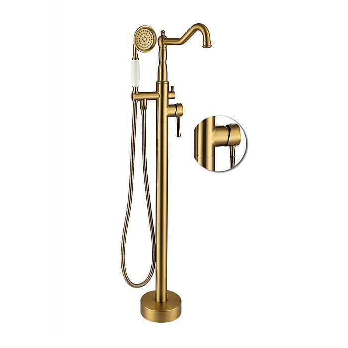 Stainless steel freestanding floor mount roman tub faucet | SF286 12 - Image 2