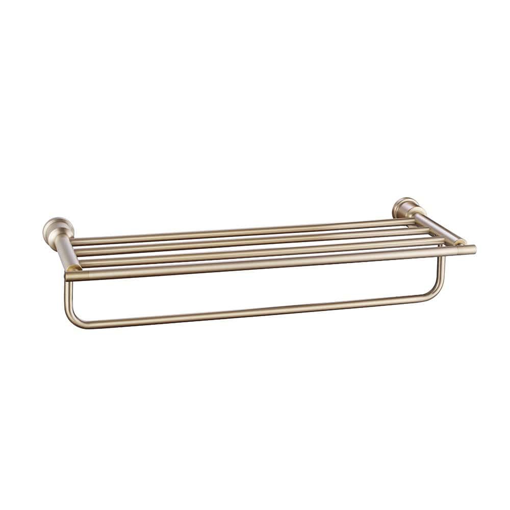 estante de baño con barra para toallas