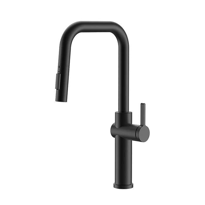 Grifo de cocina de acero inoxidable con caño en U extraíble | K759A 01 - Imagen 4