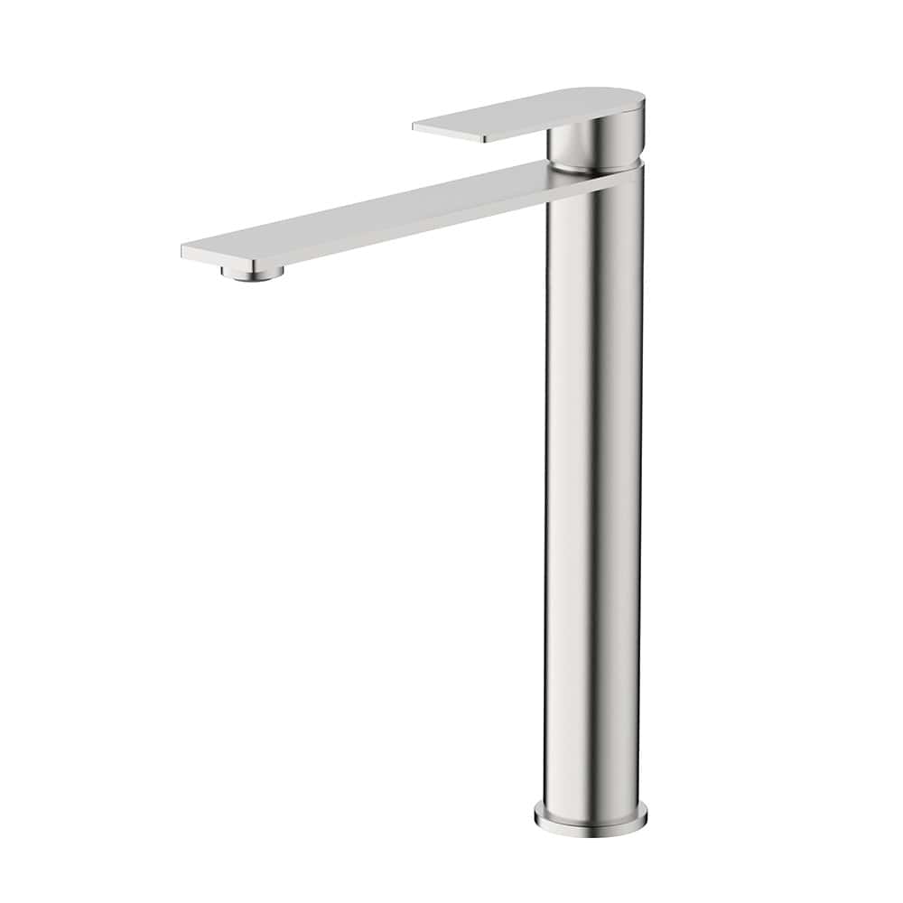 Stainless Steel Single Hole Tall Bathroom Sink Faucet