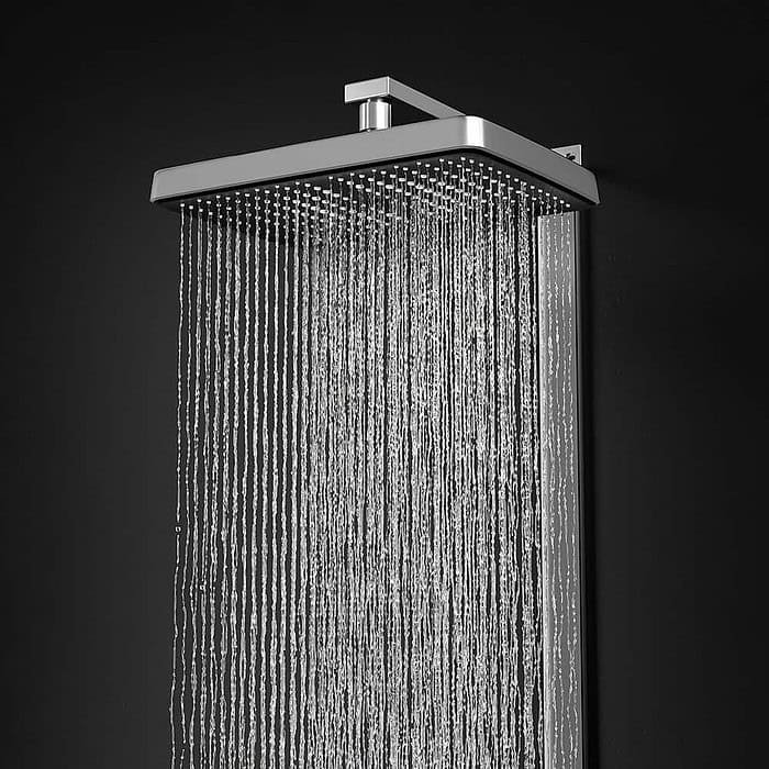 Colonne de douche thermostatique 4 sorties Gunmetal