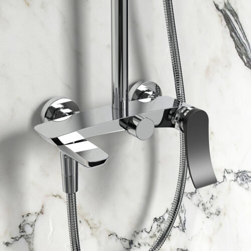 Stainless steel single handle constant temperature shower system | SC845 12