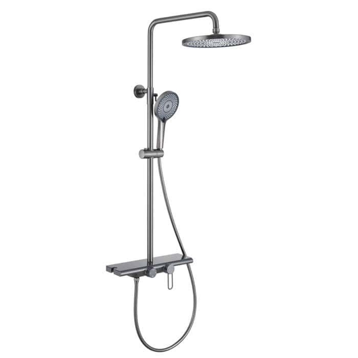 Chrome 3 functions push button single handle shower faucet | SO793 13 - Image 3