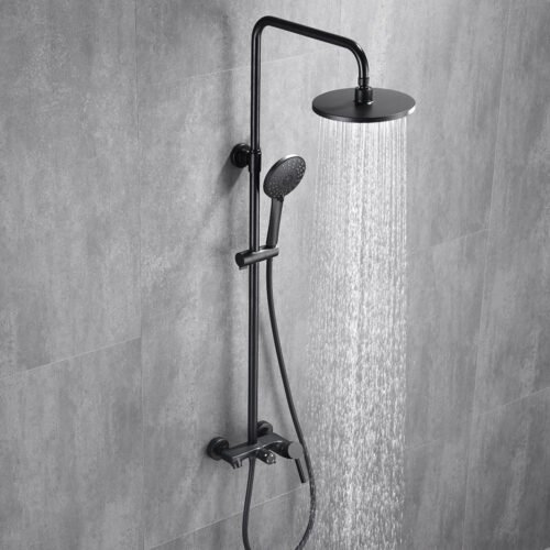 Brass exposed 3 way shower faucet with knob | SO551B 13