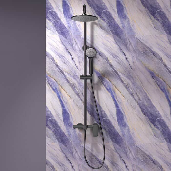 Round type single handle shower set with rain showerhead | SO597A 13 - Image 3
