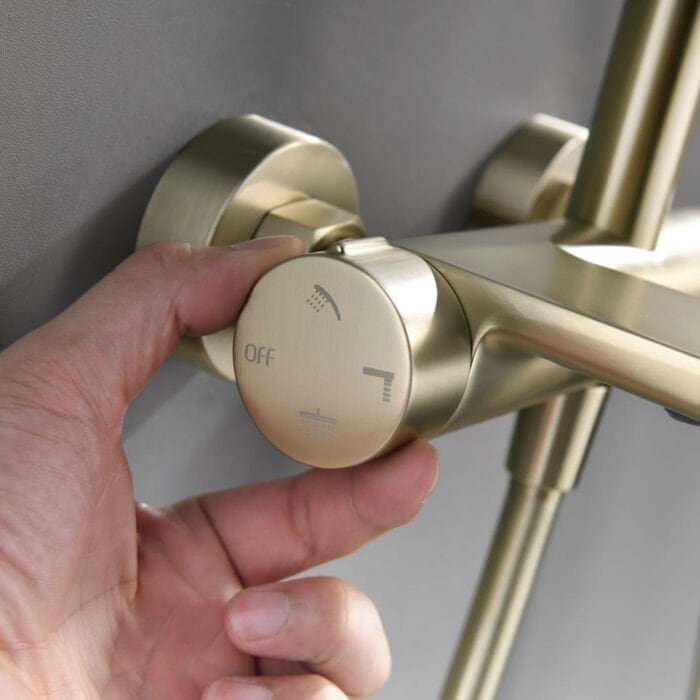 Brass versatile shower system with knob&single handle | SO708 13 - Image 3