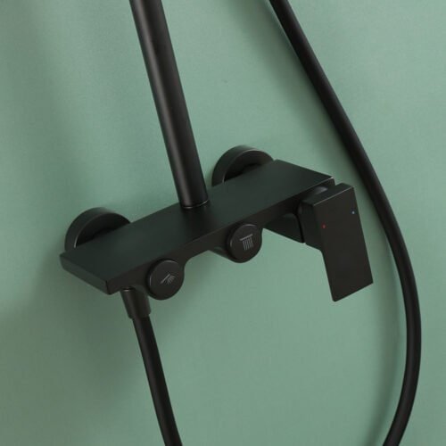 Stainless steel exposed pipe dual knob shower faucet | SO882A 12