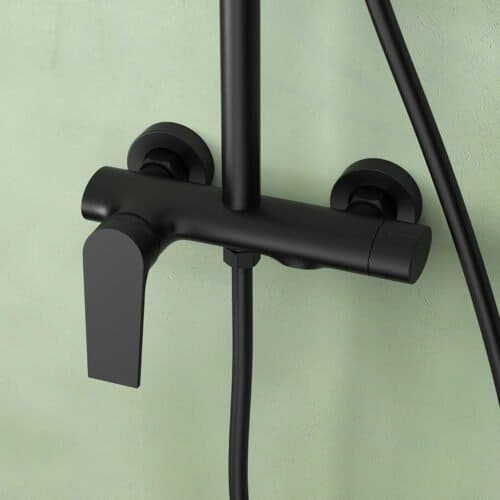 Stainless steel exposed pipe dual knob shower faucet | SO882A 12