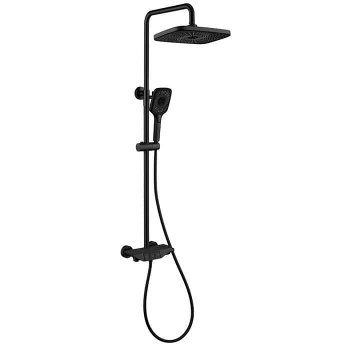 Premium brass square type shower system with push button | SO802A 13 - Image 3