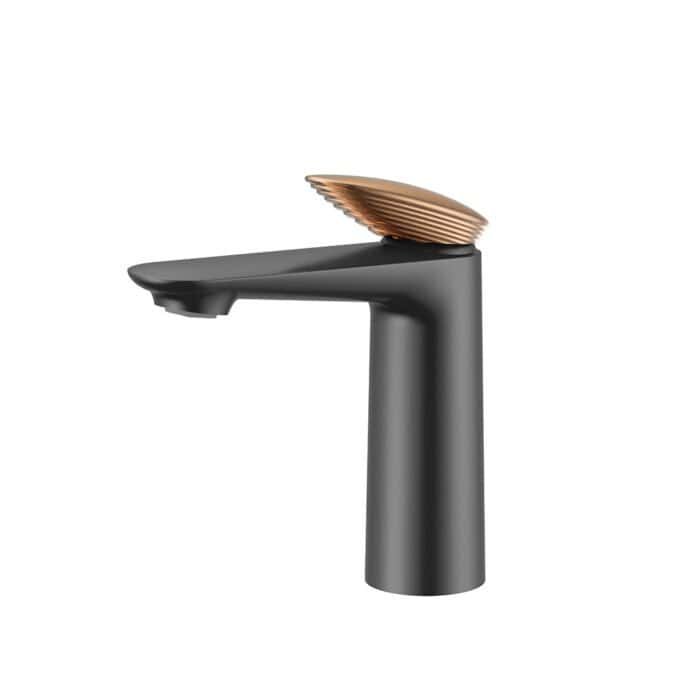 Stepped handle bathroom tap in mixed finish | B022 01 - Image 8