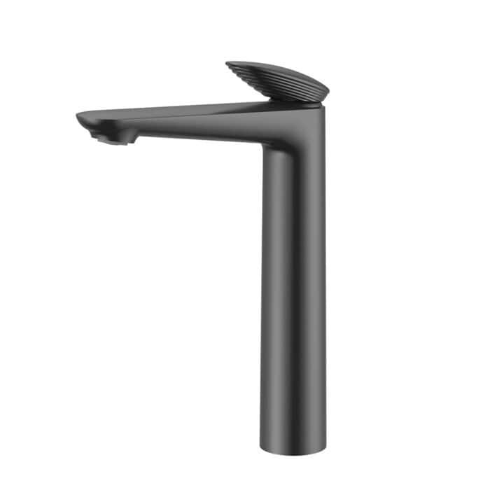 Mixed finish tall faucet with stepped handle | B022 02 - Image 4