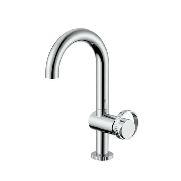 Vertical knurled knob and base bathroom faucet | B1004 01 - Image 11
