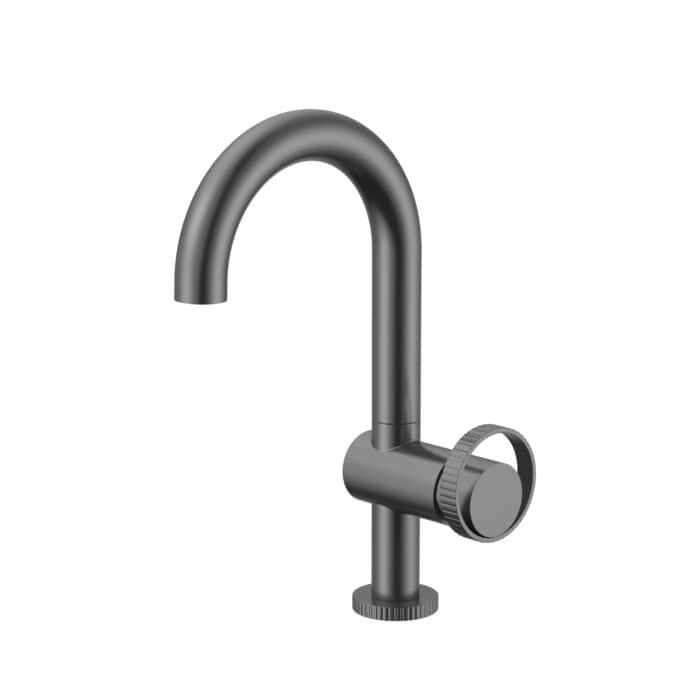 Vertical knurled knob and base bathroom faucet | B1004 01 - Image 6
