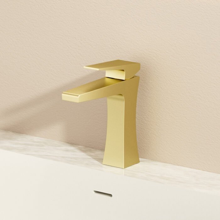 Square hourglass-shaped design bathroom faucet | B1005 01 - Image 4