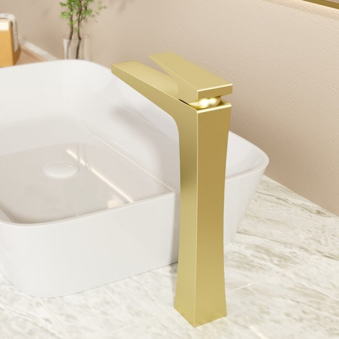 Hourglass-shaped tall faucet with square design | B1005 02 - Image 2