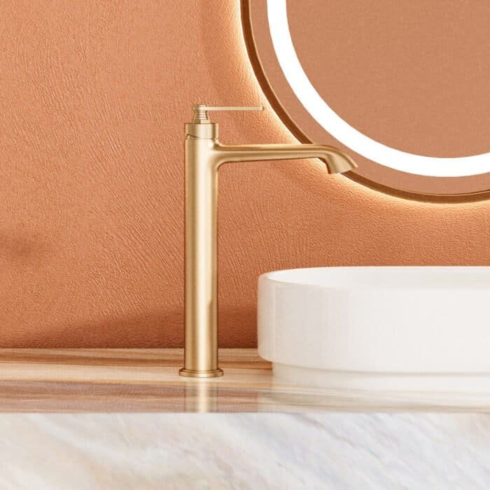 Classic stepped handle tall faucet with luxury finish | B1006A 02 - Image 2