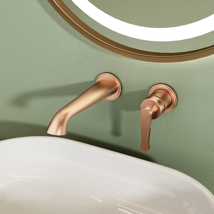 Classic wall faucet with stepped handle for bathroom | B1006A 28 - Image 2