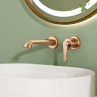 Classic wall faucet with stepped handle for bathroom | B1006A 28