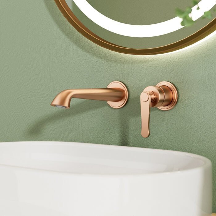 Classic wall faucet with stepped handle for bathroom | B1006A 28
