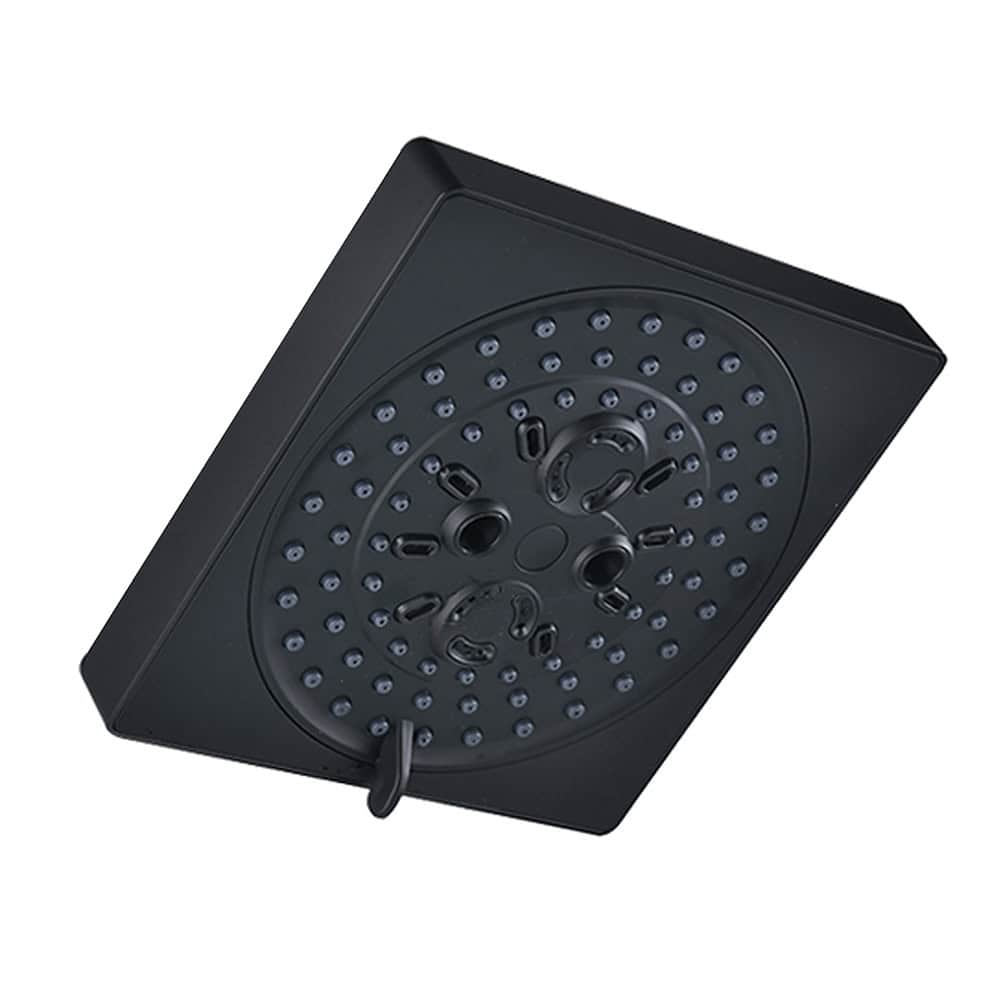 Concealed black shower set with adjustable showerhead | SO008 22 5 Matt black shower head with multi-function spray