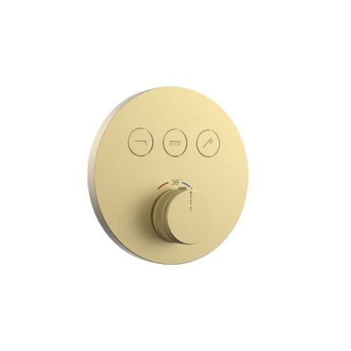 Brushed gold concealed 3-way shower mixer | SC030 23