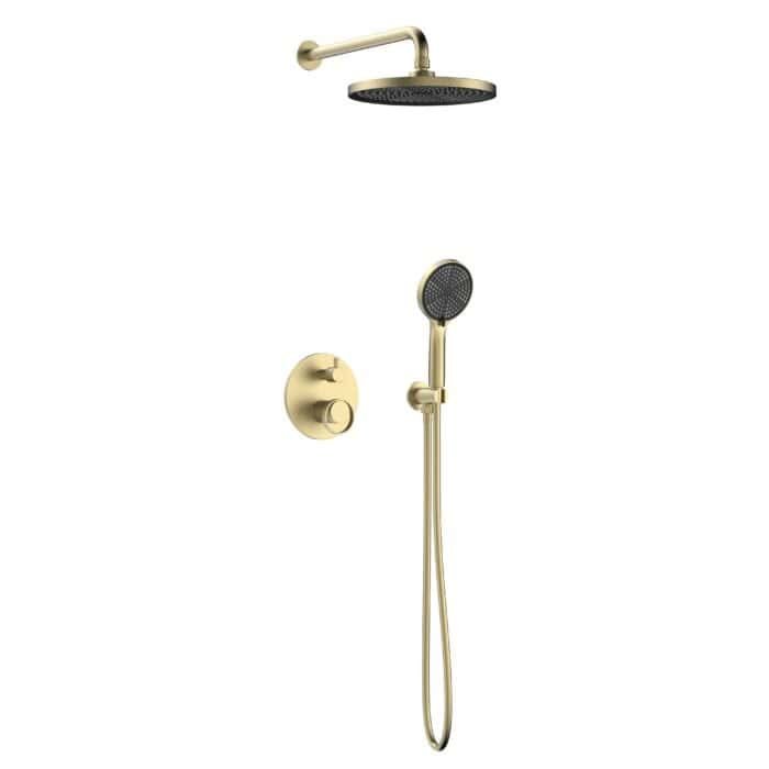 Brushed gold 2-way shower set with concealed valve | SO1004 22 - Image 4