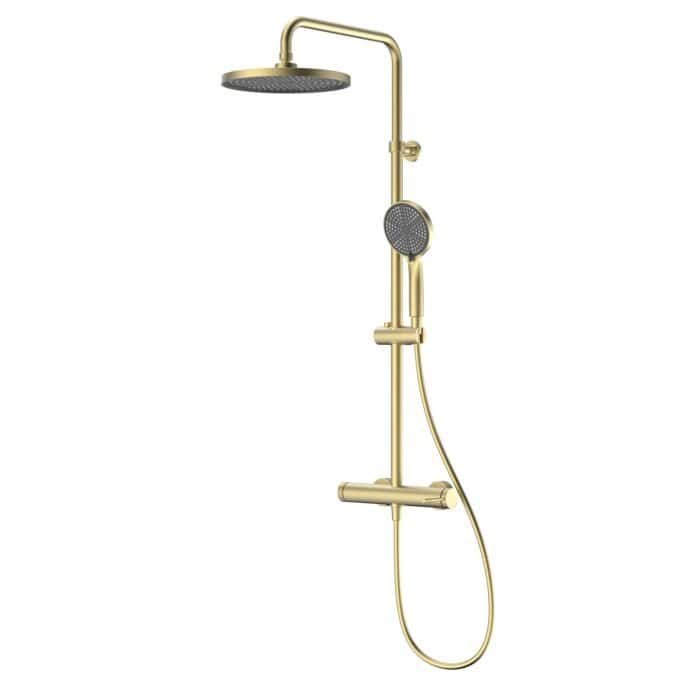 Exposed shower system with knurled handle and knob | SO1010B 12